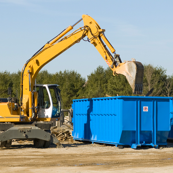 are there any restrictions on where a residential dumpster can be placed in Chamberlain South Dakota